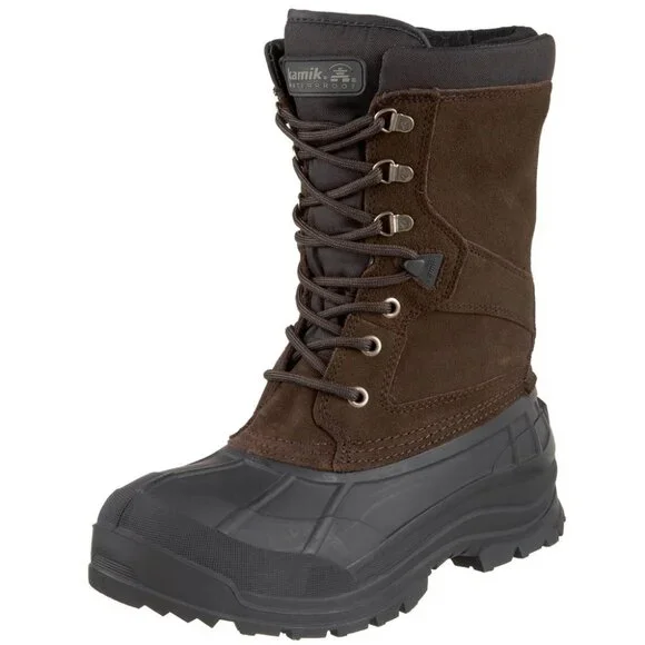 Kamik Men's NationPlus Waterproof Insulated Boots Sz. 12 Dark Brown -40 degrees - Picture 11 of 15